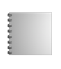 Broschüre mit Metall-Spiralbindung, Endformat Quadrat 14,8 cm x 14,8 cm, 16-seitig